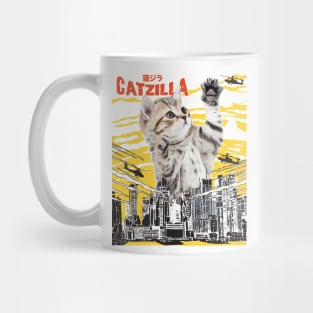 Catzilla Funny Cat T-Shirt - Gift for Cats Lovers Mug